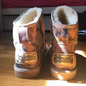 LUXE Australia Camo Shearling Boots